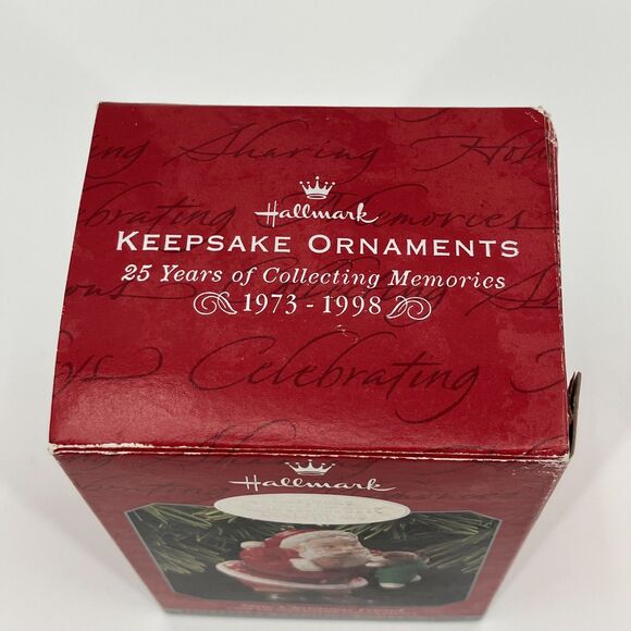 VTG '98 Membership Hallmark Keepsake Ornament "New Christmas Friend" Santa & Dog - Picture 8 of 9